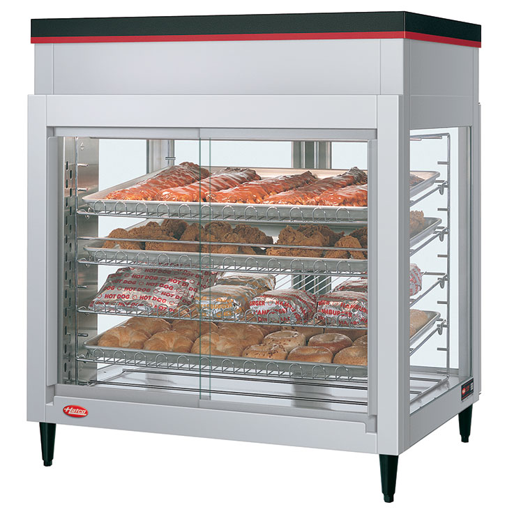 Flav-R-Savor® Large Capacity Merchandising Cabinet, (4) French style doors