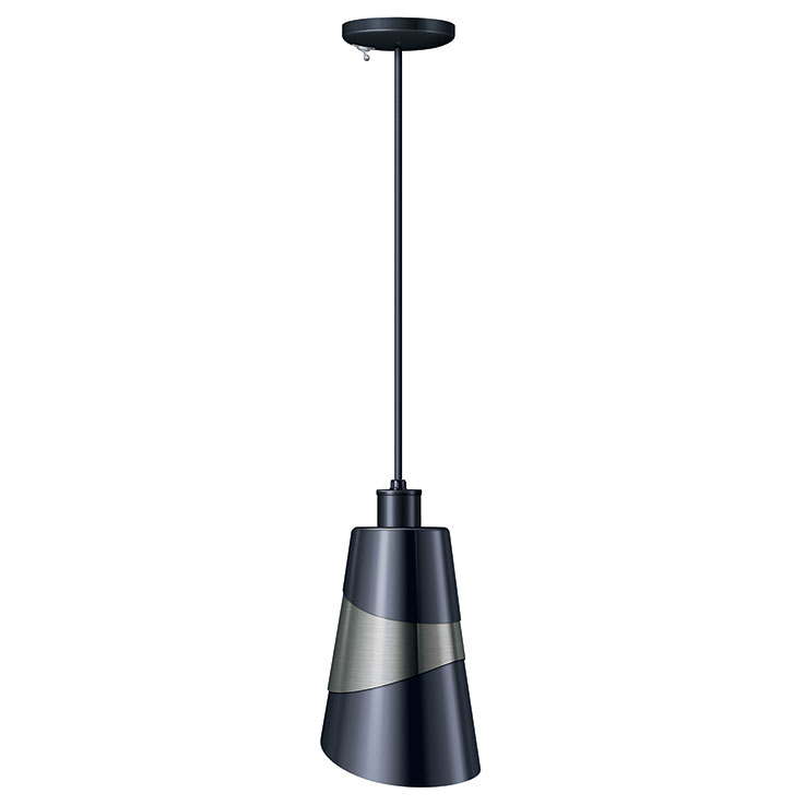 6-2/3" Feathered Shade Decorative Heat Lamp with 375 Watt Max