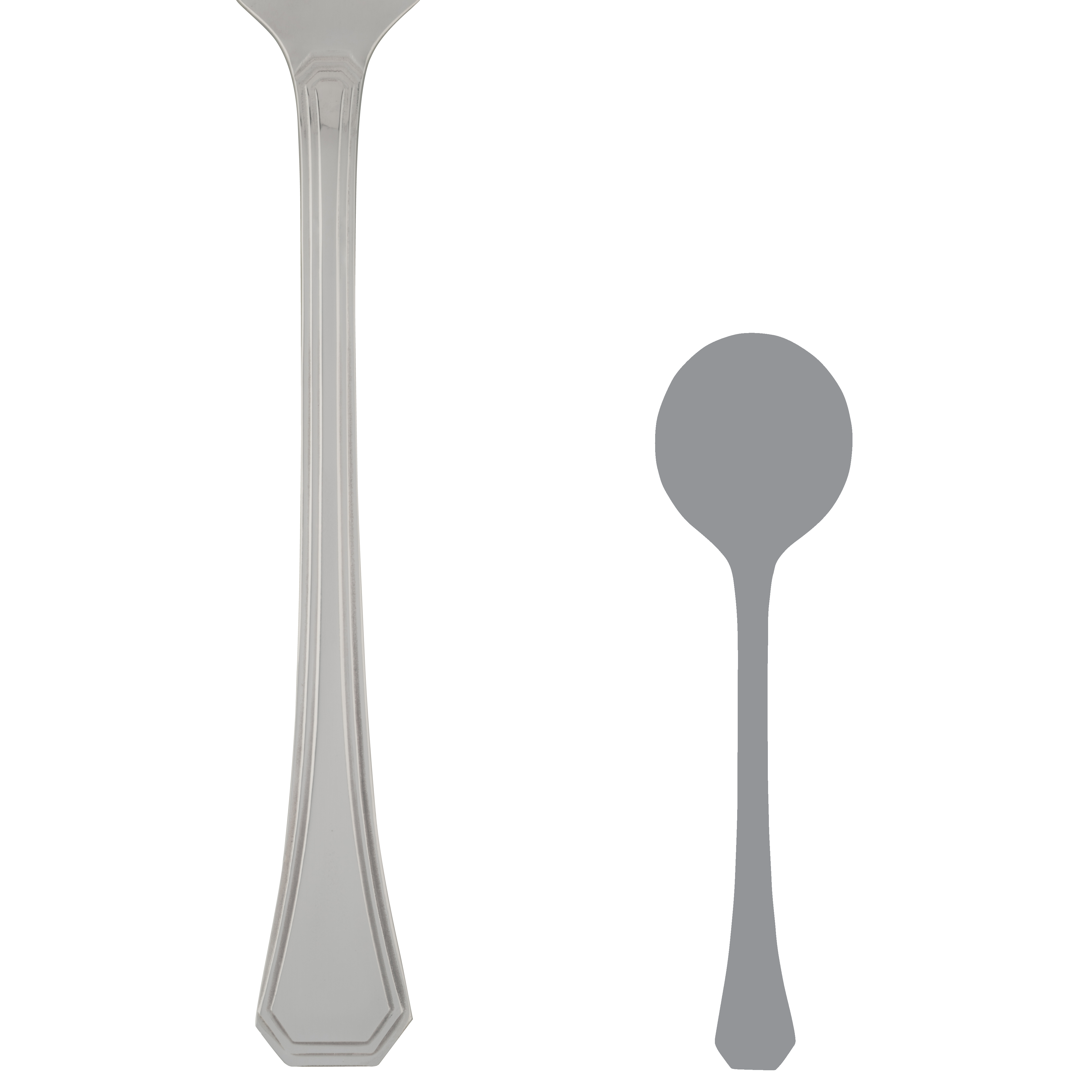 Round Bowl Soup Spoon L 6.75" Deluxe
