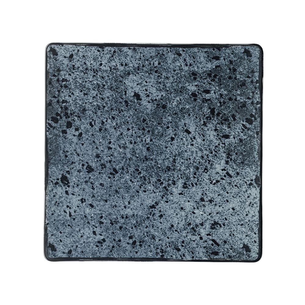 Shabby Chic Square Coupe Plate, 7-7/8", Blue Stone