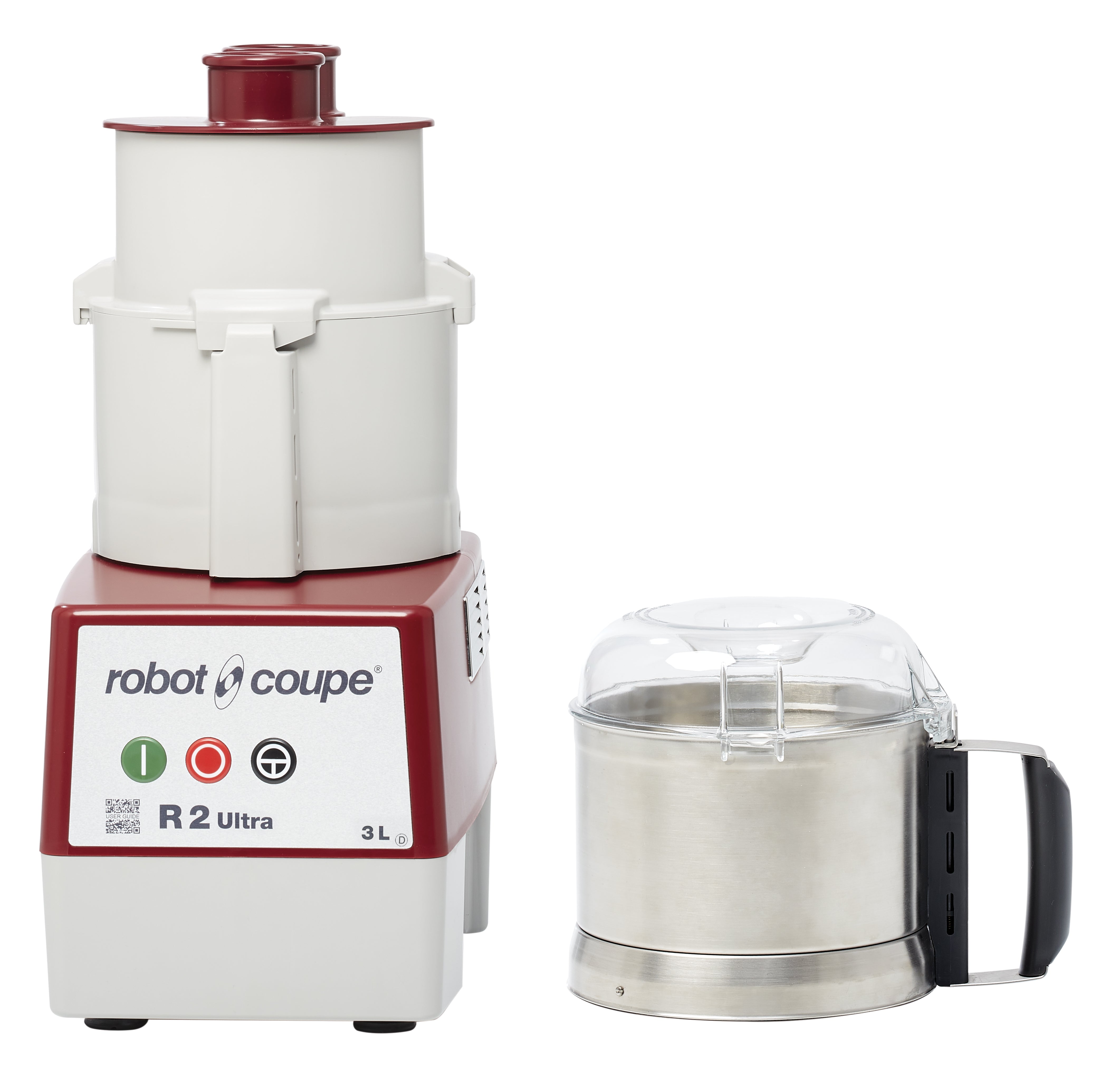 Stainless Steel Bowl Continuous Feed Vegetable Prep Food Processor, 1 HP