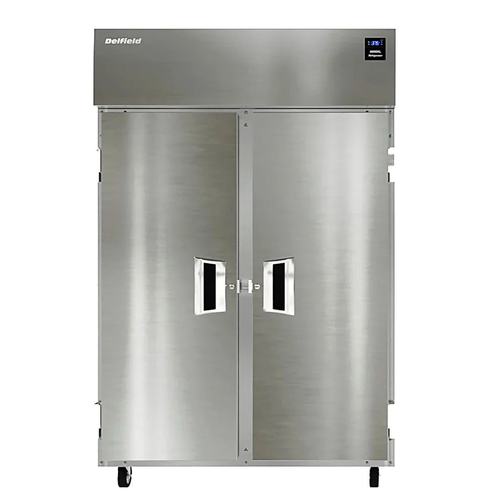 Two Section Reach In Refrigerator, (2) Right Hinge Solid Door