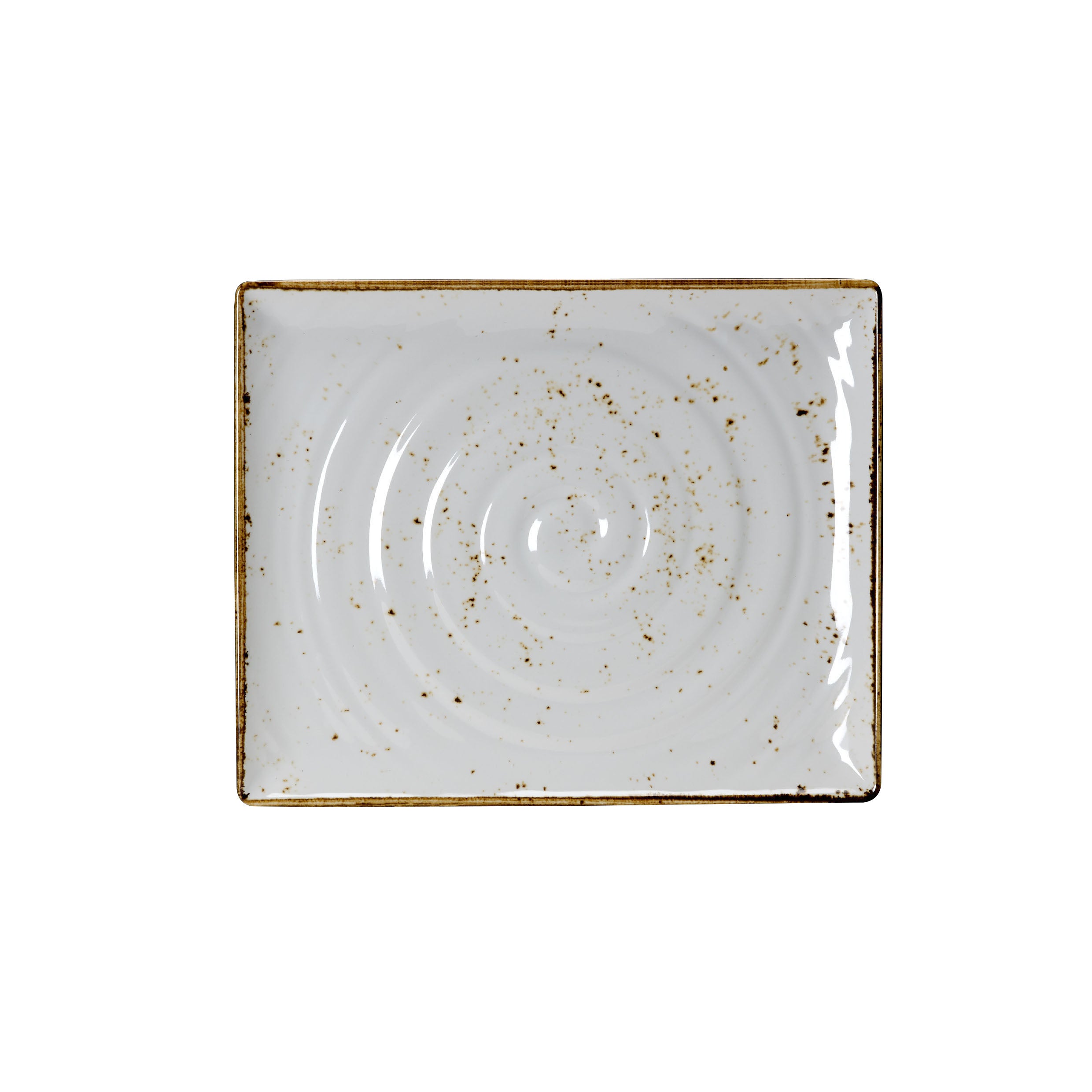 Gn 1/2 Rect Platter L 12.75" W 10.5" Craft White Mel