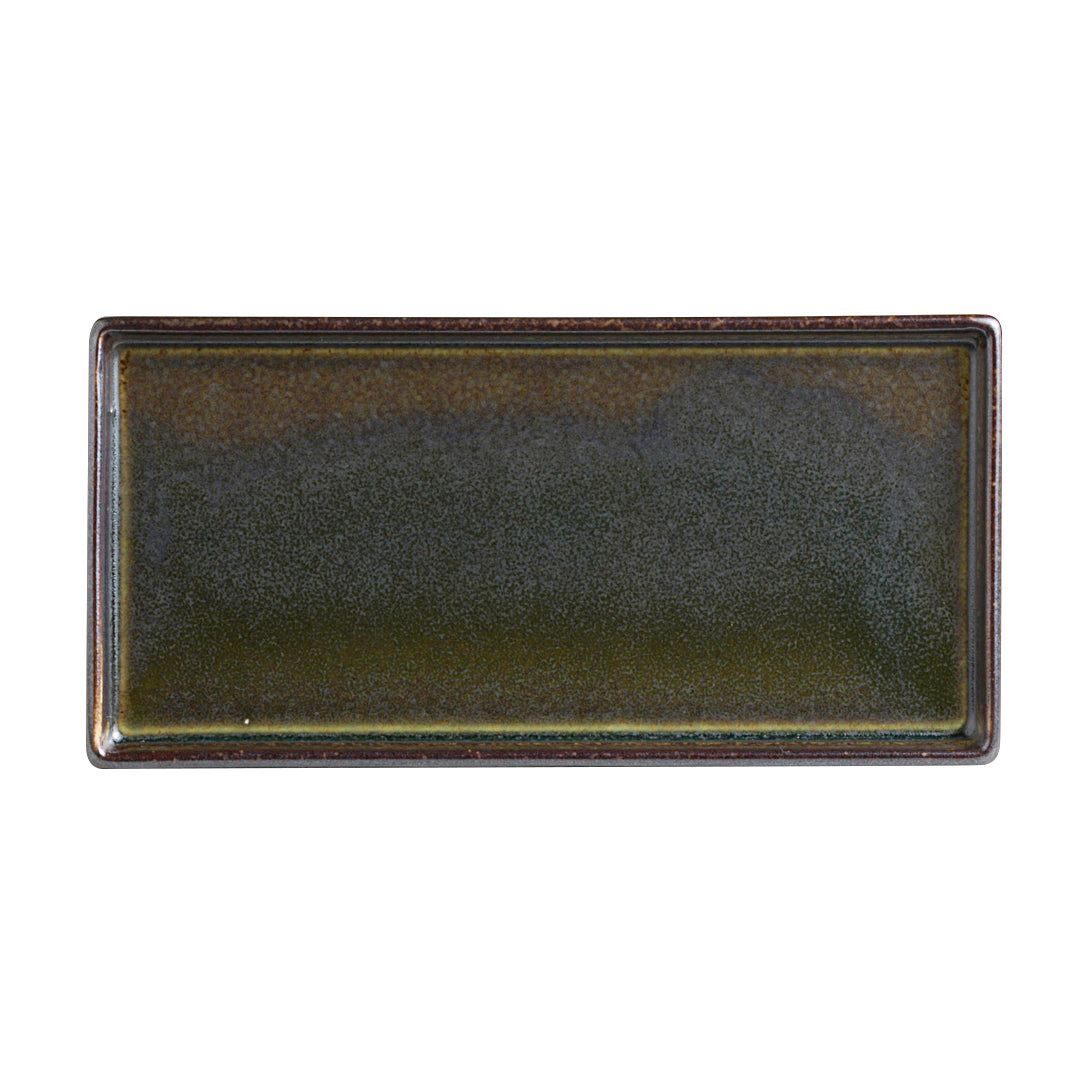 Rectangle Tray 6.25" Dia. W 3.0" Wabi Sabi Slate