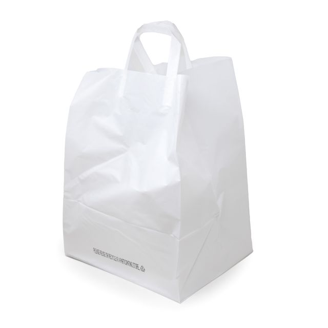 Large Takeout Shopping Bag, 12" x 10" x 16"