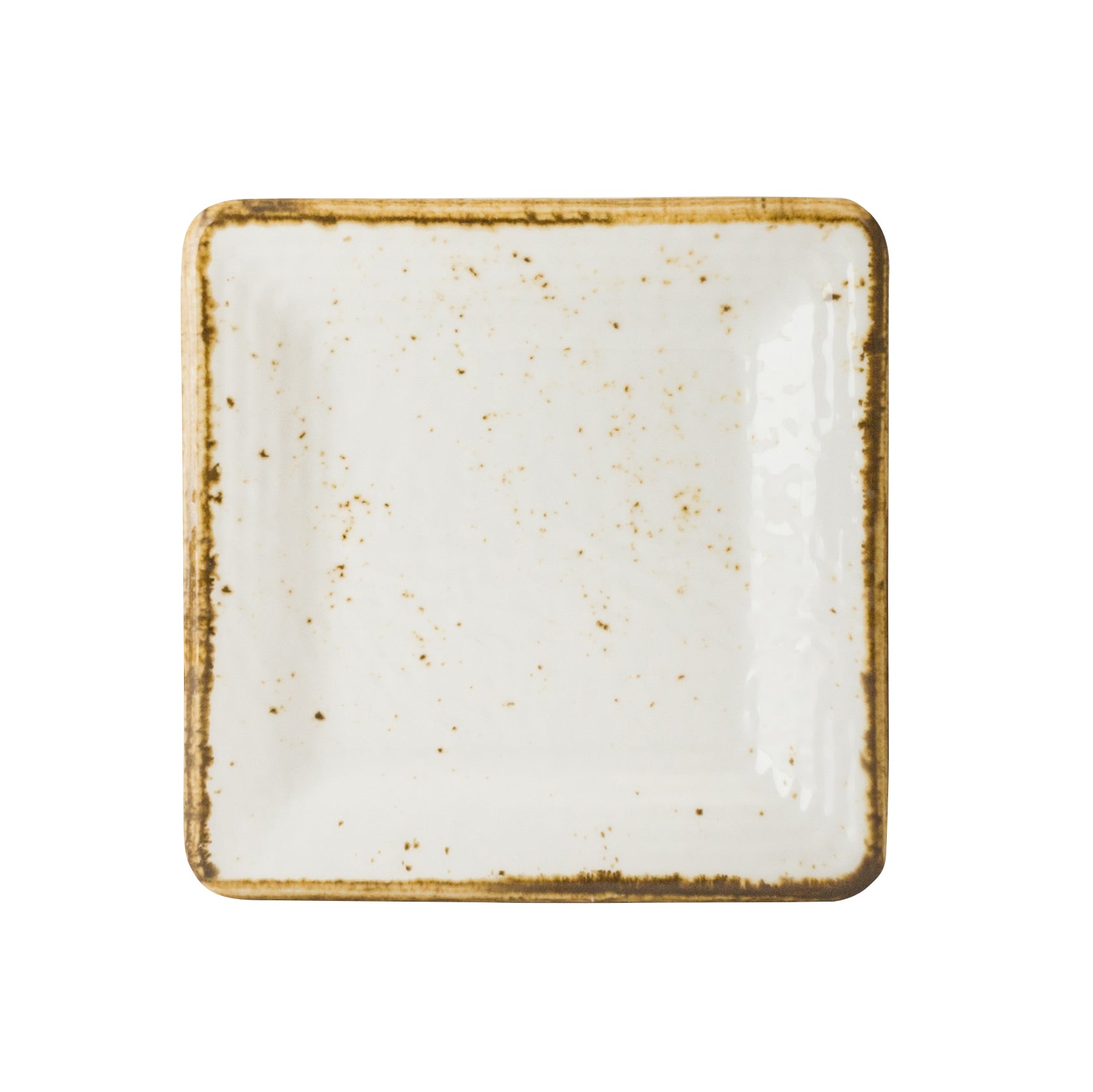 Square Plate L 5.0" W 5.0" Craft White Mel