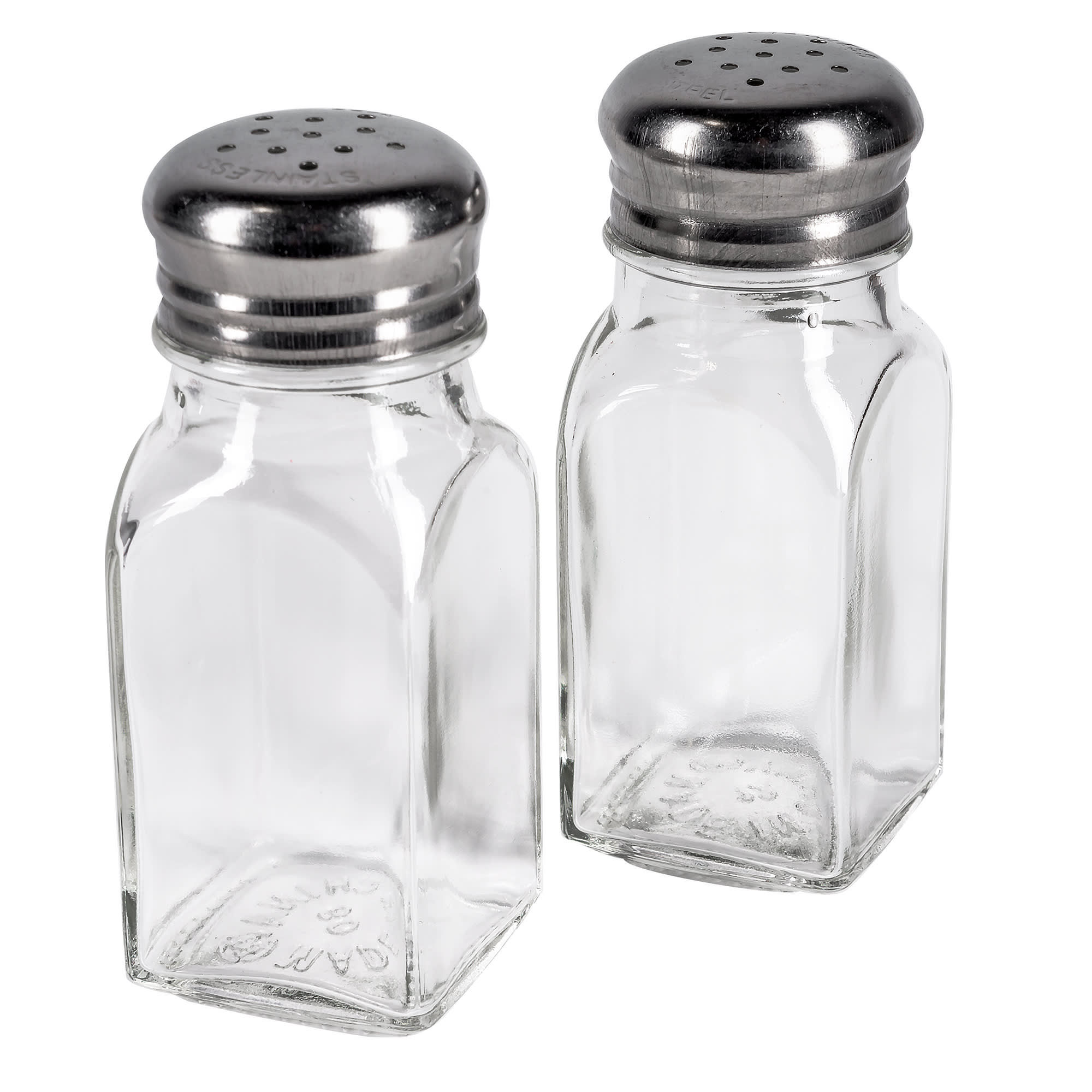 2 oz. Square Glass Shaker with Stainless Steel Top