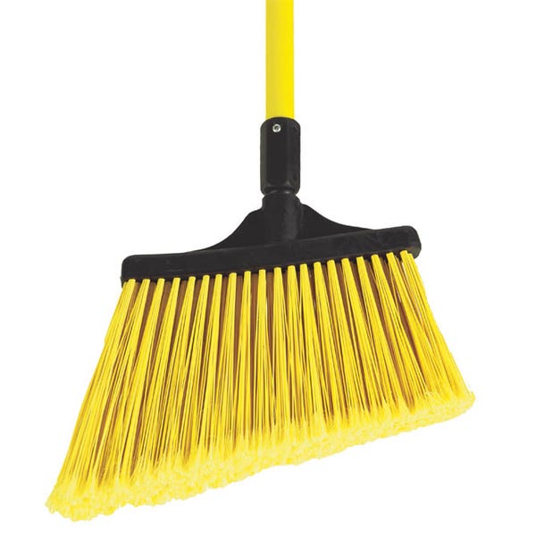 Angle Broom with Fiberglass Handle