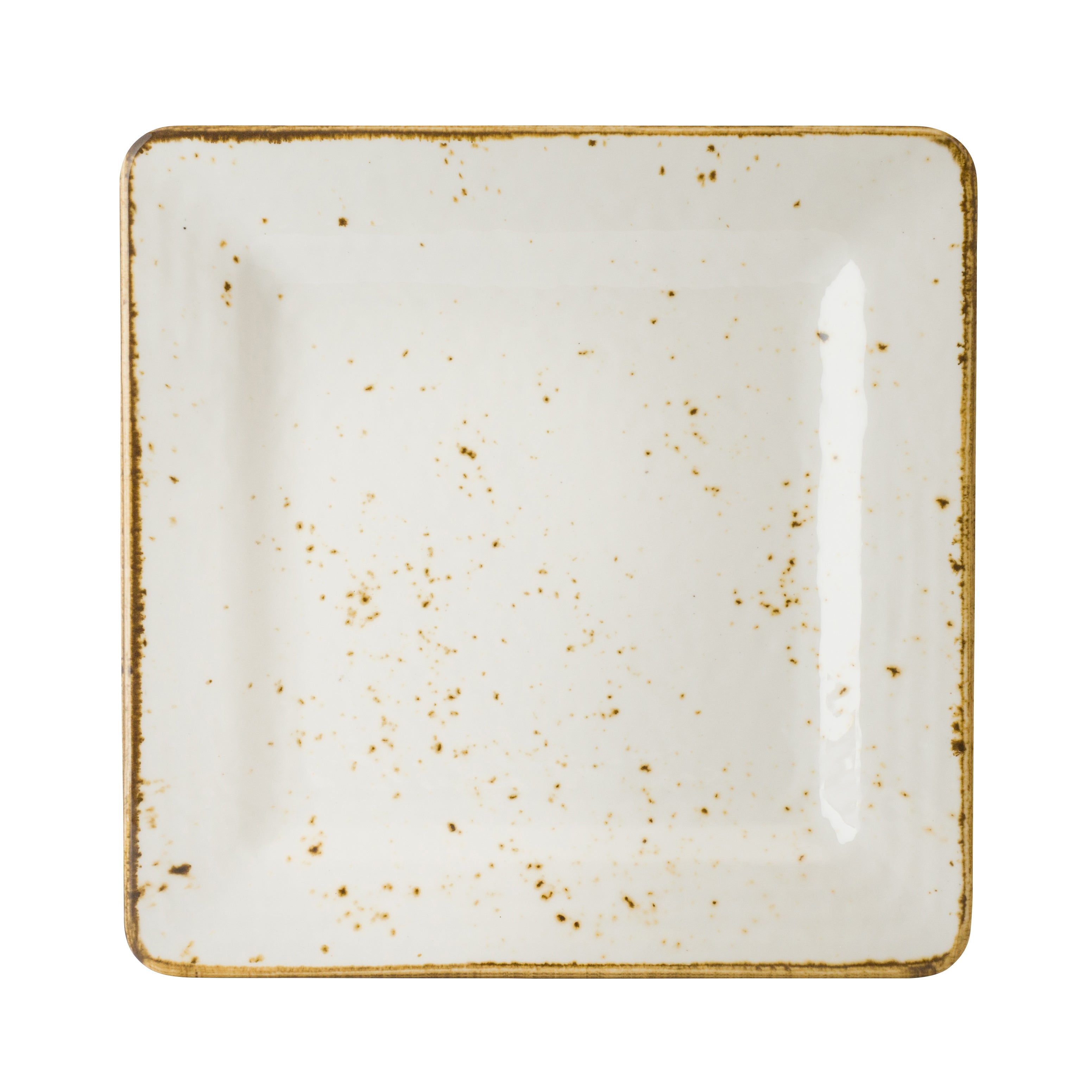 Square Plate L 11.0" W 11.0" Craft White Mel