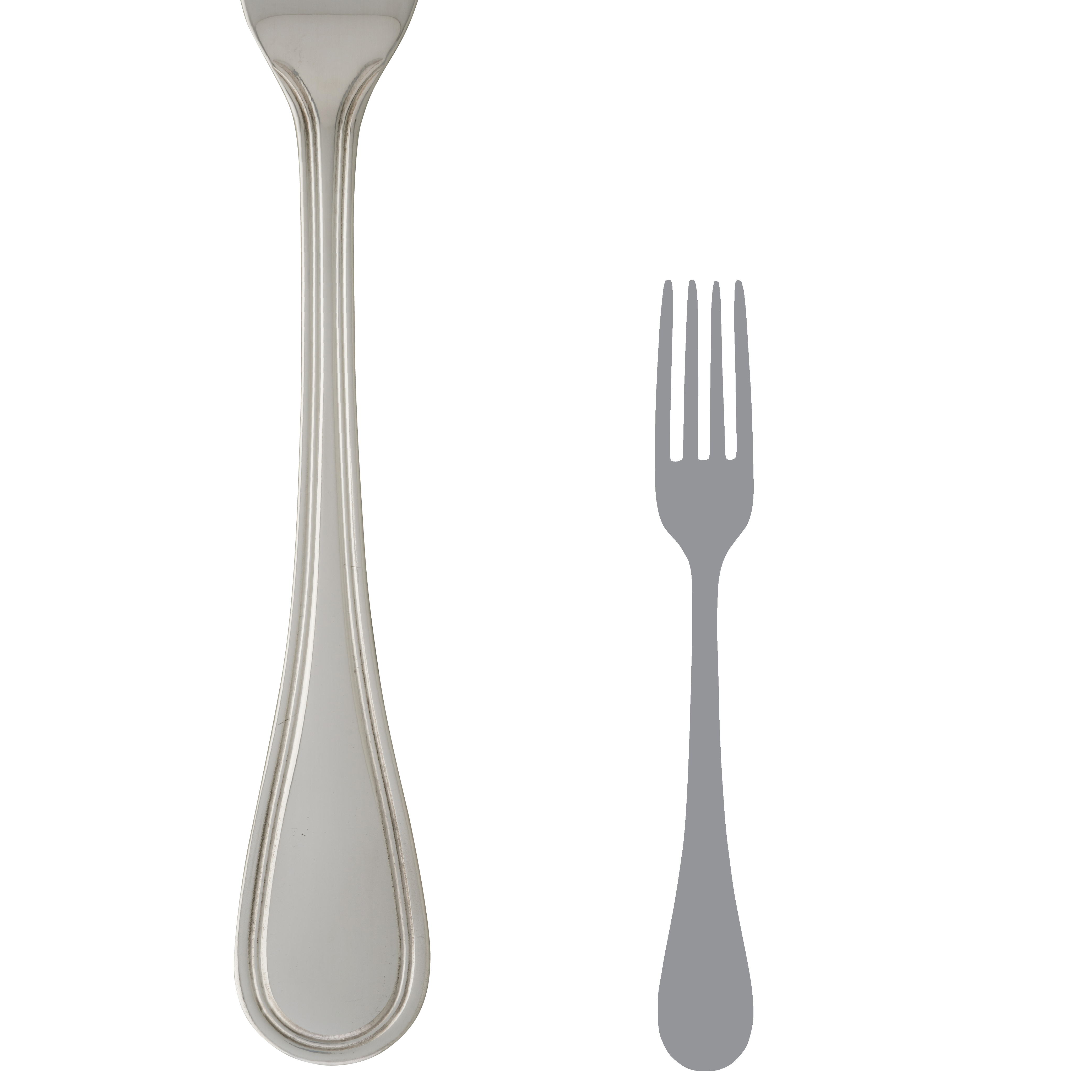 Dessert/Salad Fork L 7.25" Contour