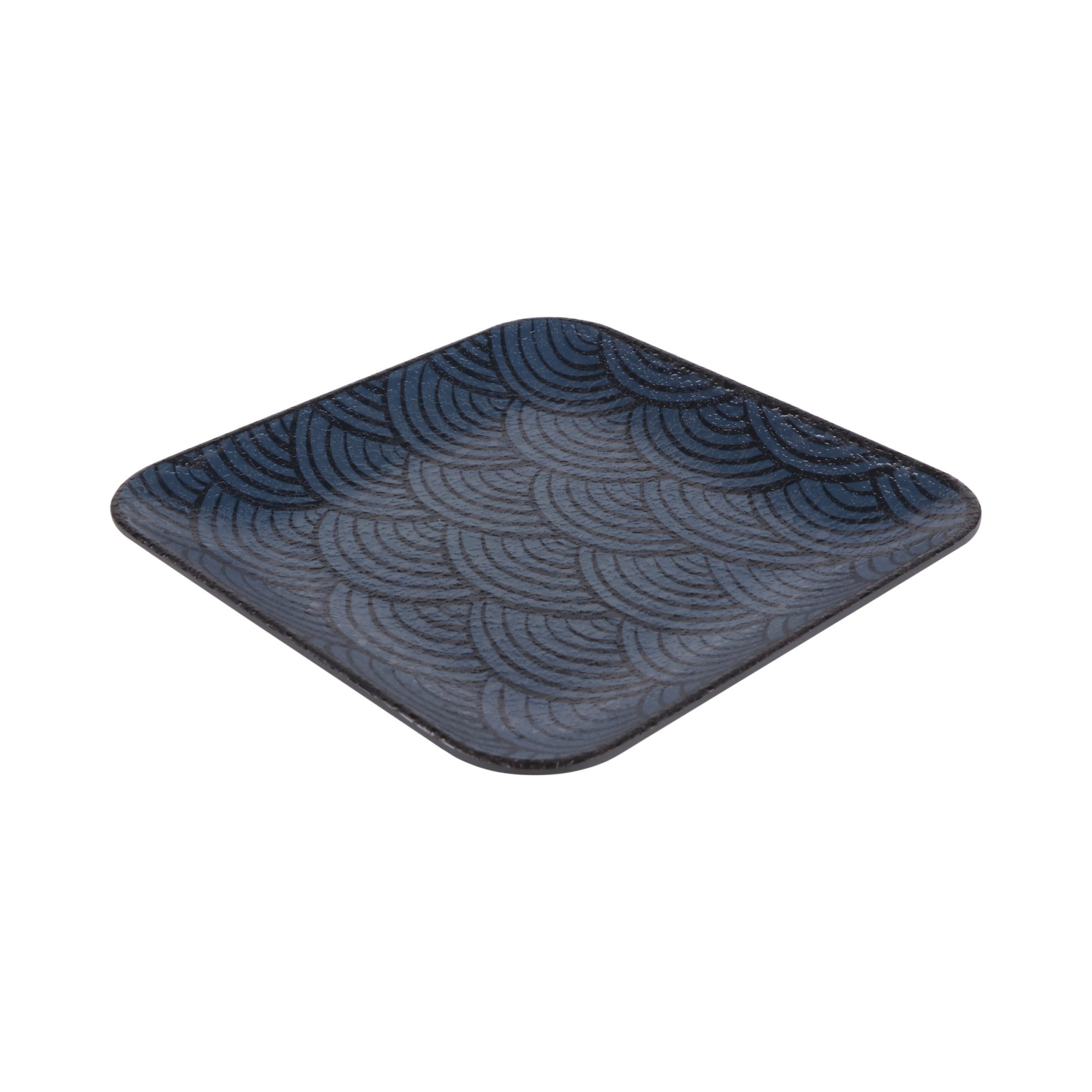 Elite Global Solutions Catalina 7-7/8" Square Melamine Plate, Dark Blue