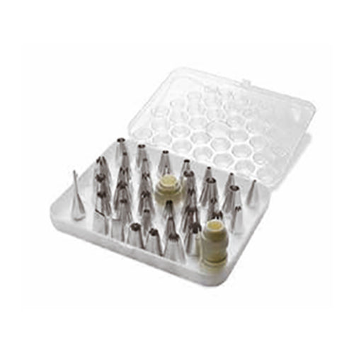 Stainless Steel Pastry Tips Set, 38 Pieces