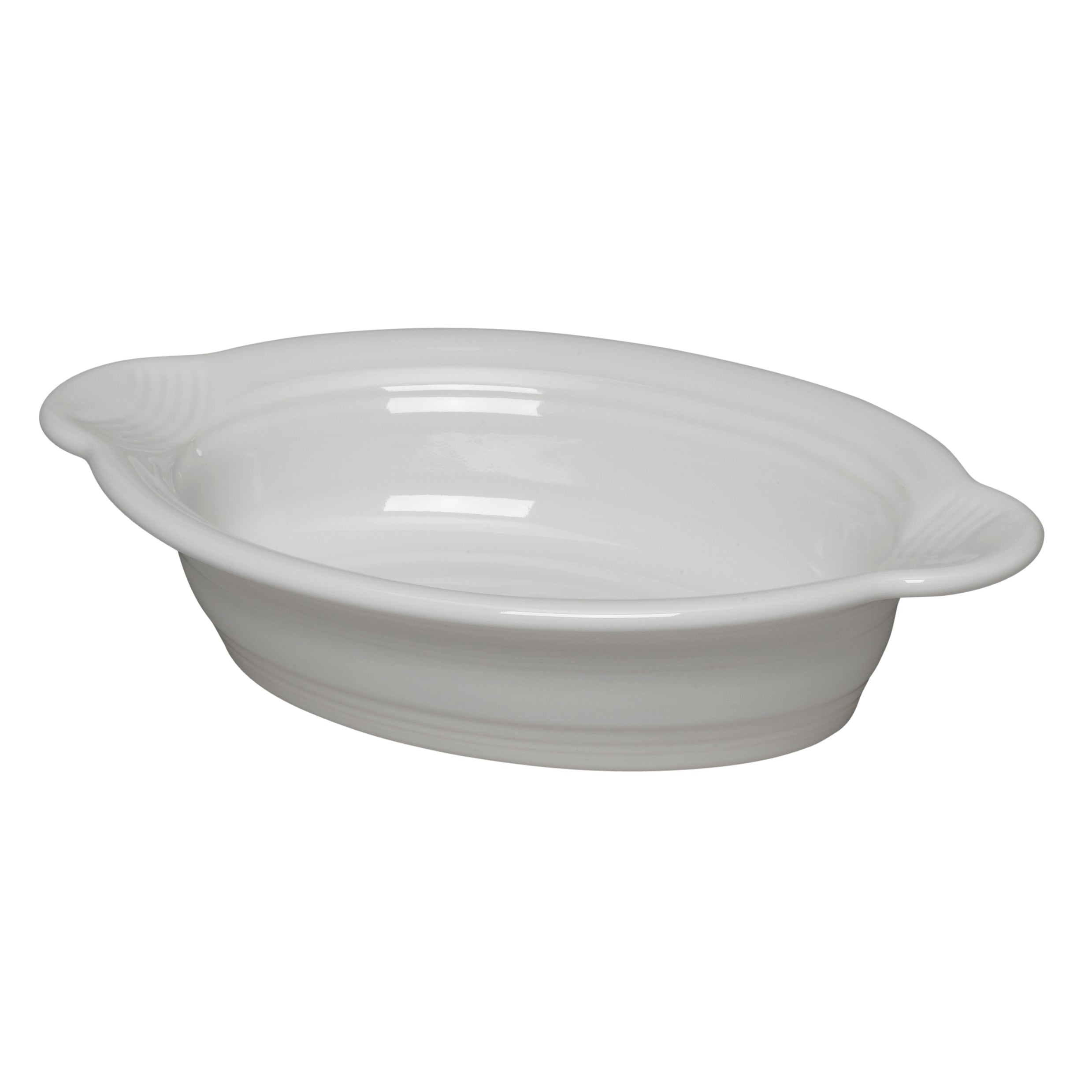 Oval Baker L 9.125" W 5.625" (13.0 Oz) Fiesta White
