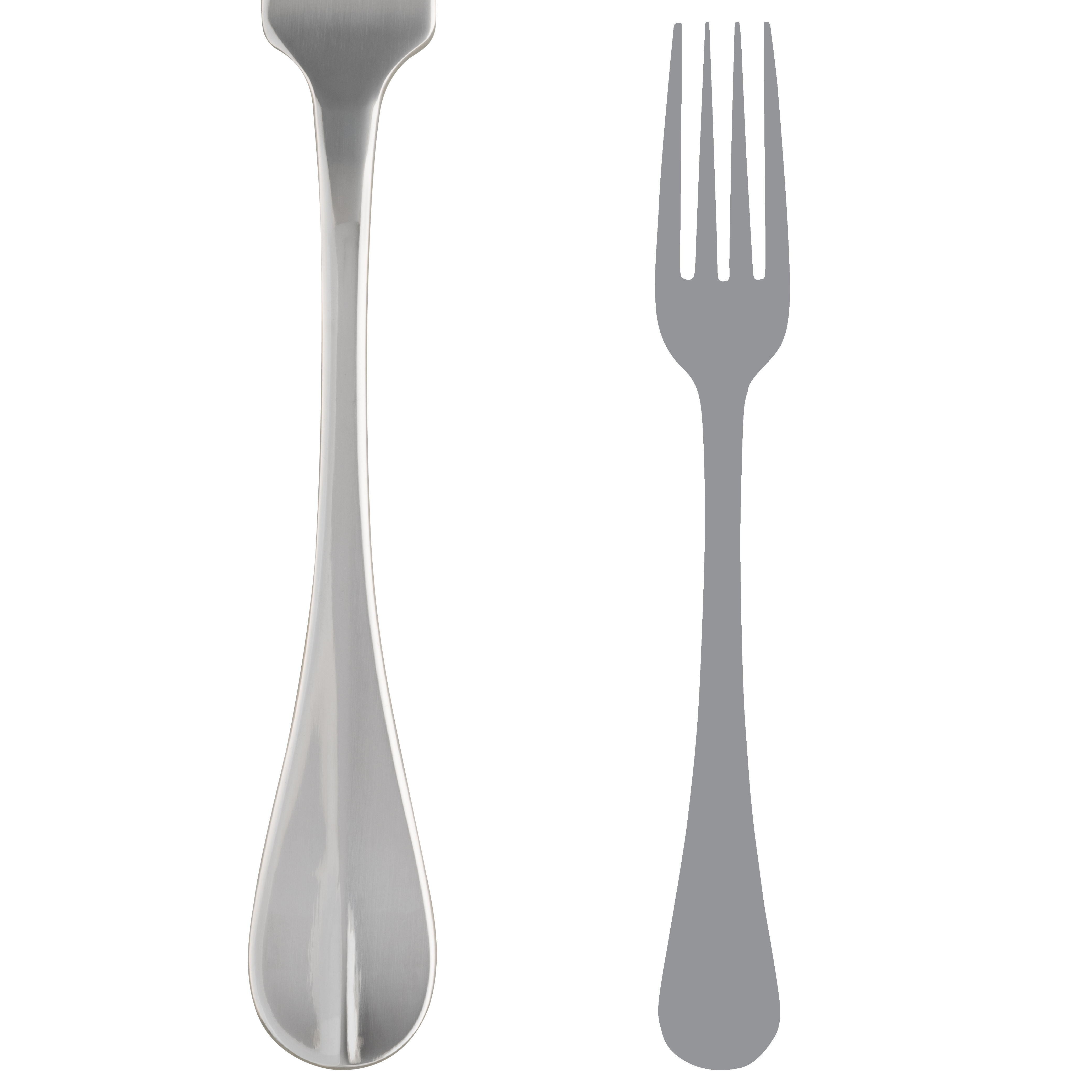 Long Serving Fork L 10.75" Baguette