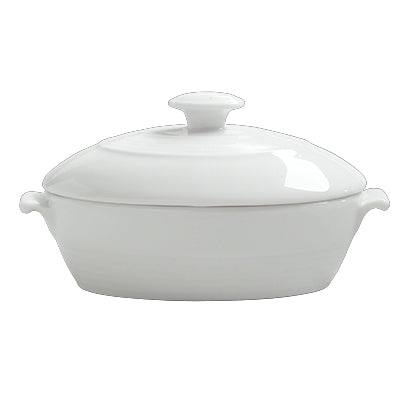 Large Oval Bowl W/Lid L 6.875" W 3.625" (7.5 Oz) Aura Gourmet
