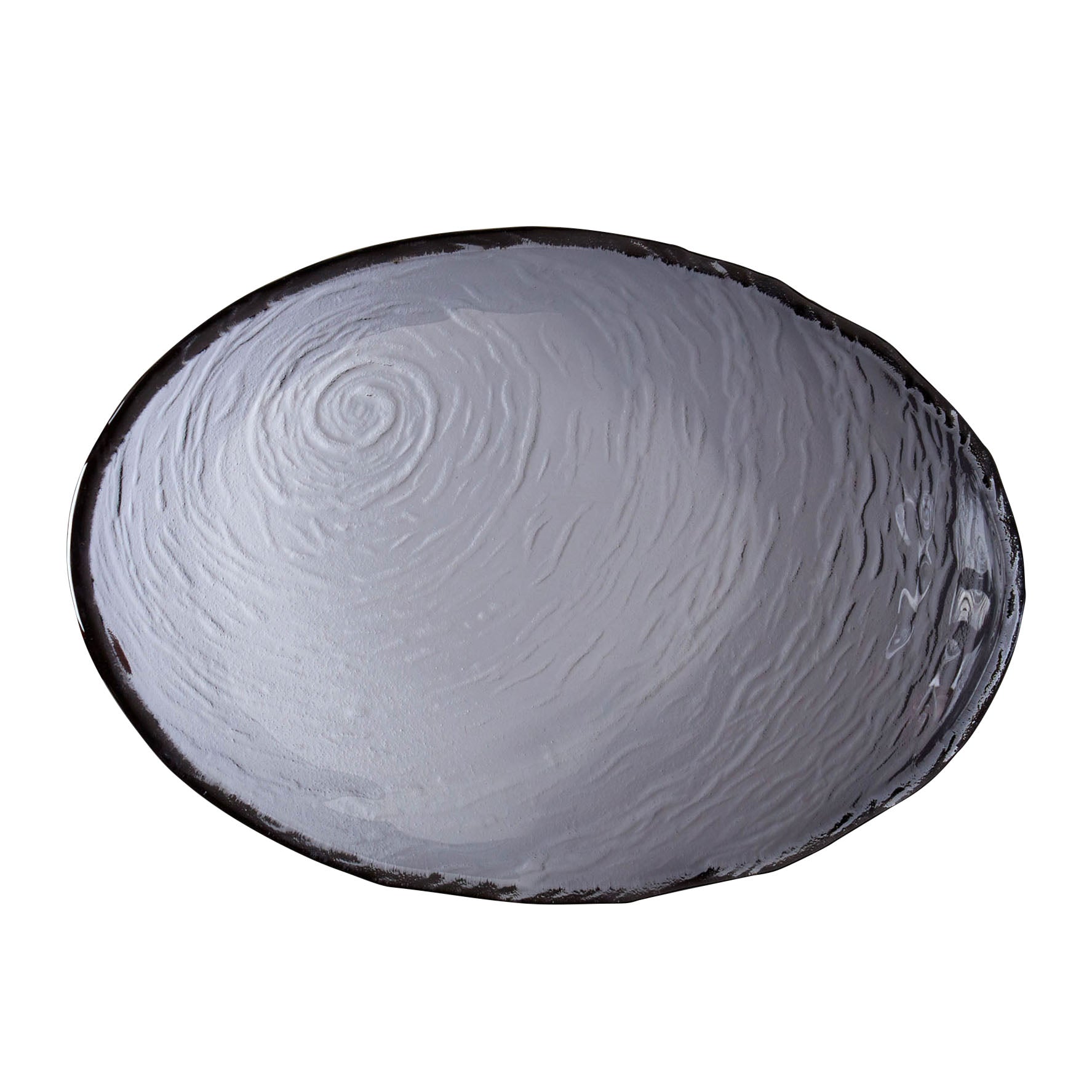 Oval Bowl L 11.625" W 8.25" (19.0 Oz) Scape Smoked