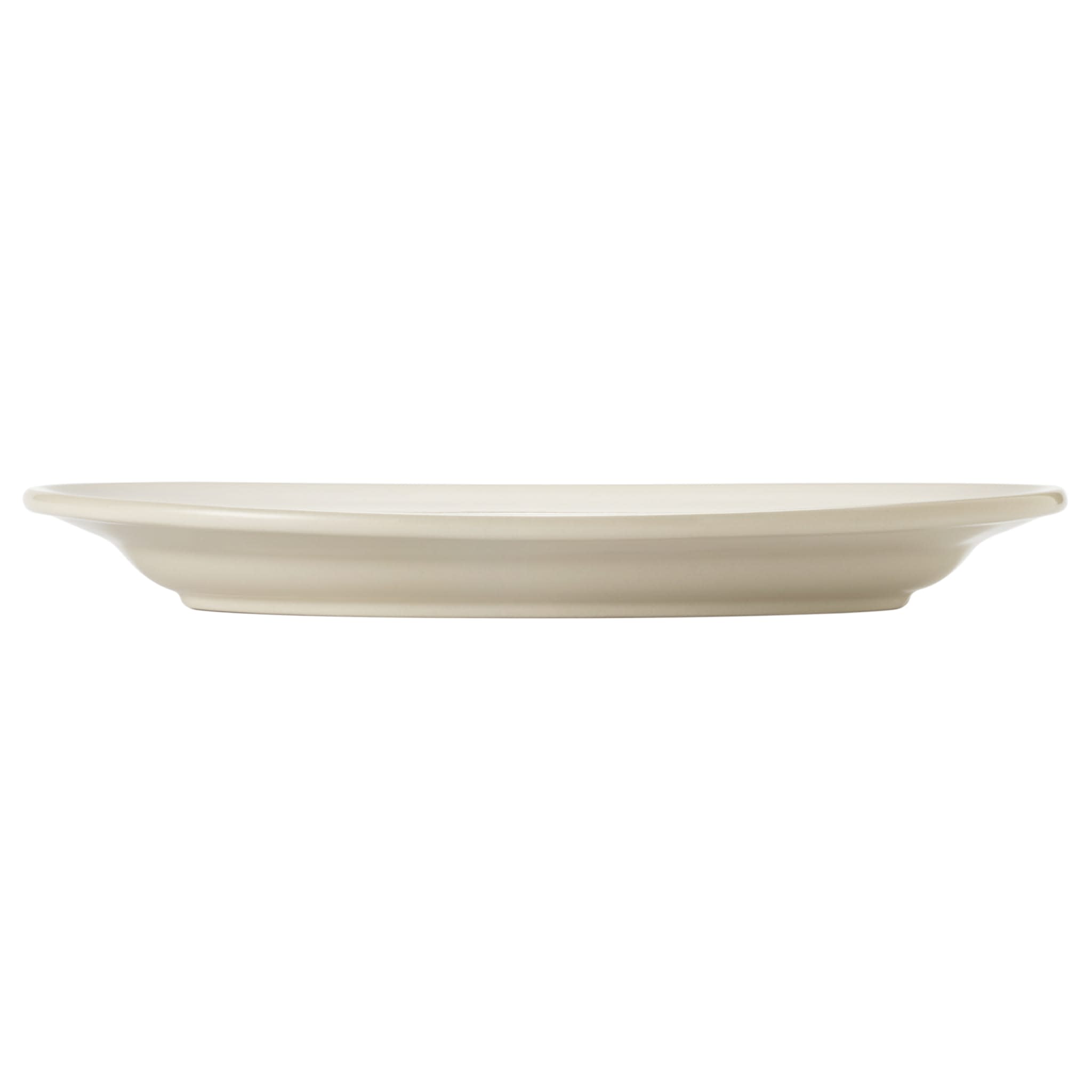 Porcelana 11.5" Round Rolled Edge, Cream White