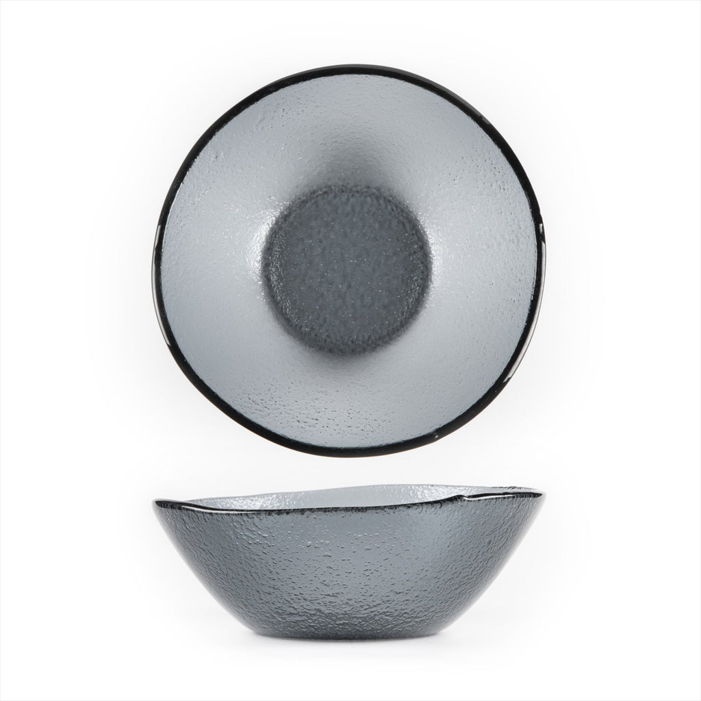 20 oz. Transparent Round Charcoal Bowl
