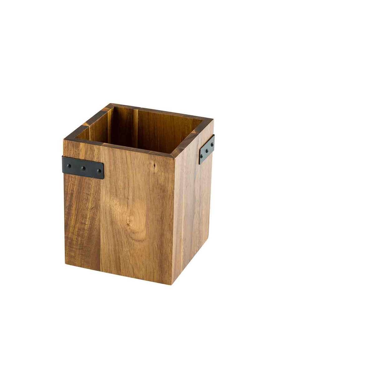 Industrial Collection™ 5.25" Square Cutlery Holder - Acacia