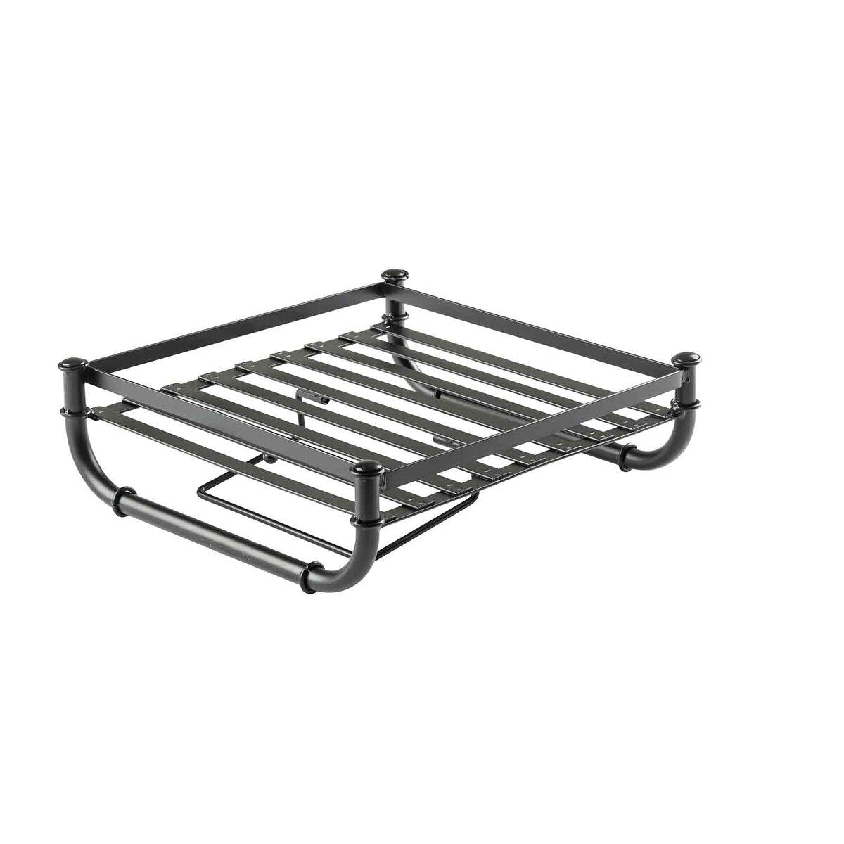 Industrial Collection™ 11.25" x 12.25" Square Cutlery Holder Rack - Metal, Black