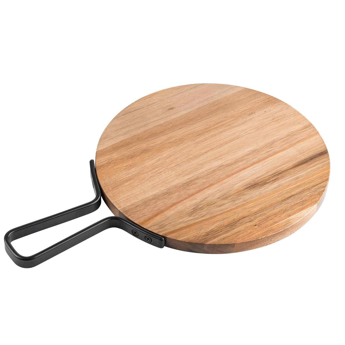 Industrial Collection™ 10" Round Serving Paddle - Acacia, Brown