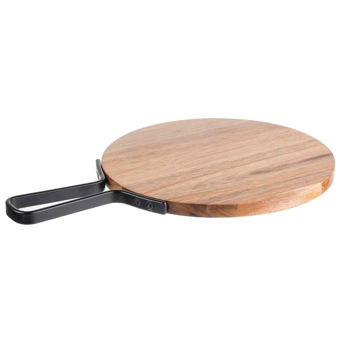 Industrial Collection™ 10" Round Serving Paddle - Acacia, Brown