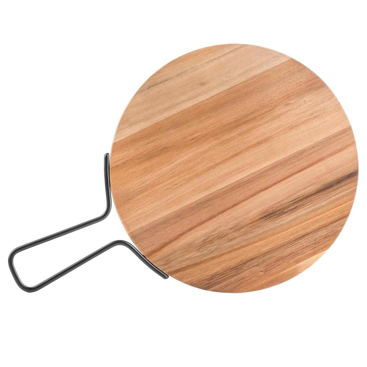 Industrial Collection™ 12" Round Serving Paddle - Acacia, Brown