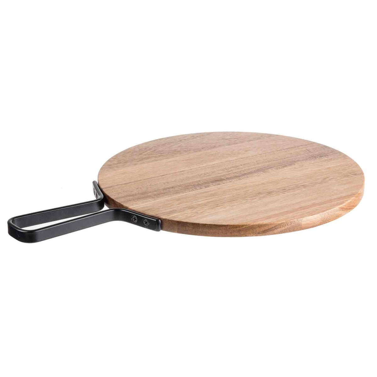 Industrial Collection™ 12" Round Serving Paddle - Acacia, Brown