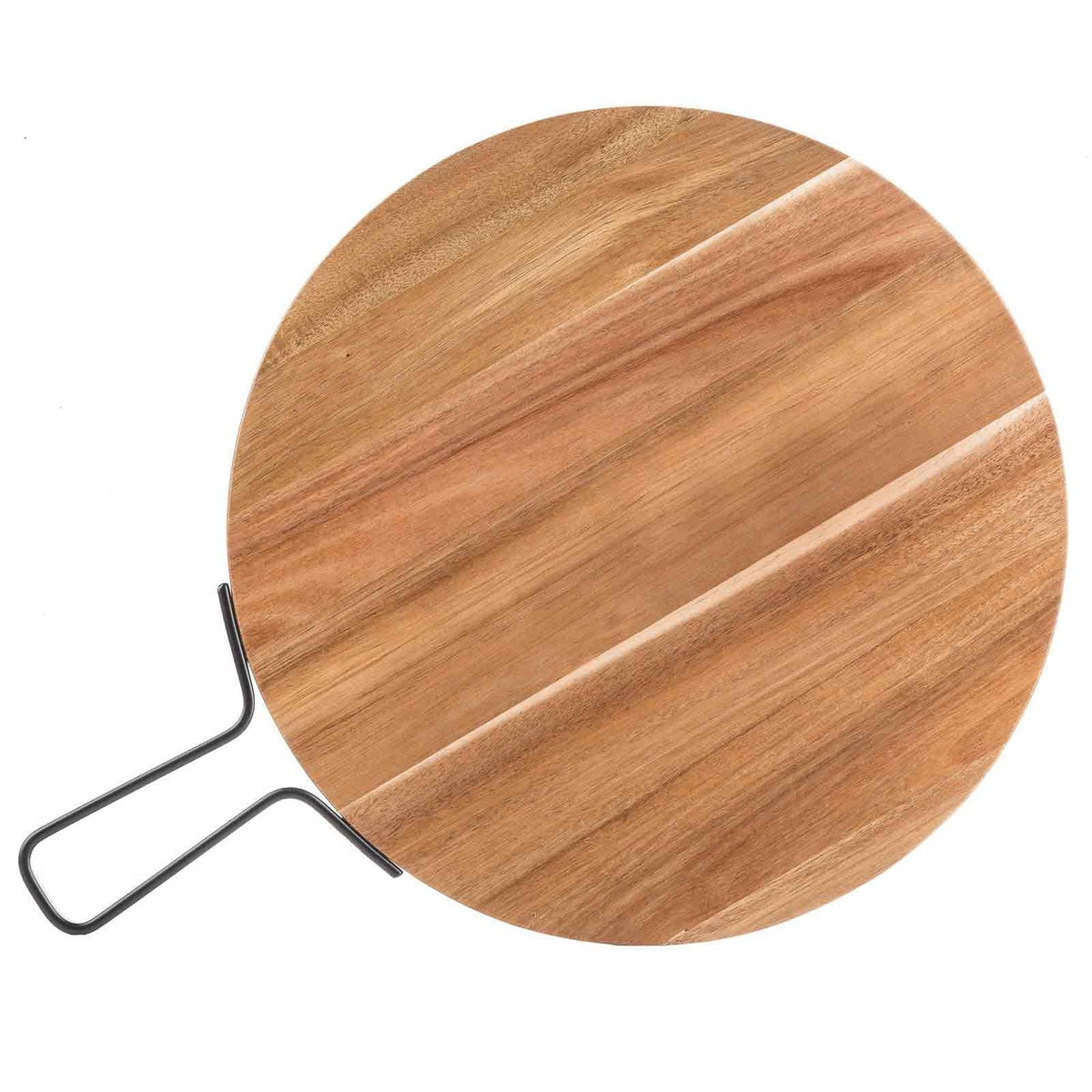 Industrial Collection™ 14" Round Serving Paddle - Acacia, Brown
