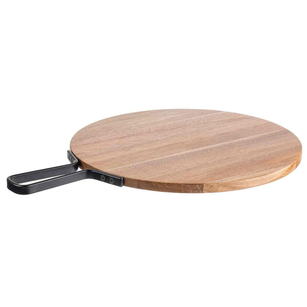 Industrial Collection™ 14" Round Serving Paddle - Acacia, Brown