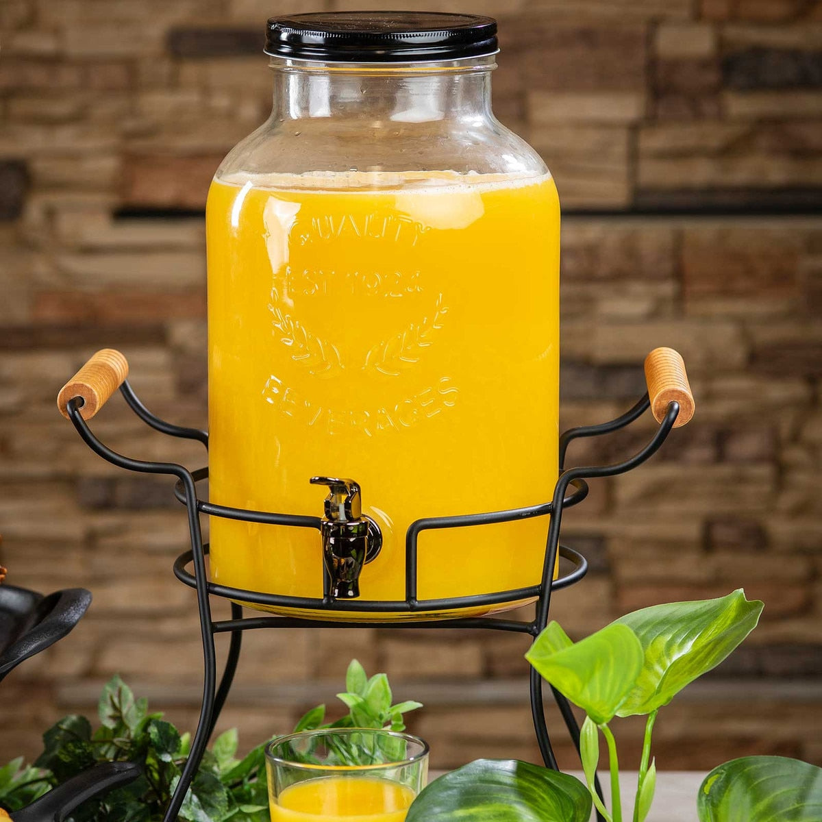 Industrial Collection™ 2 Gallon Beverage Dispenser - Glass