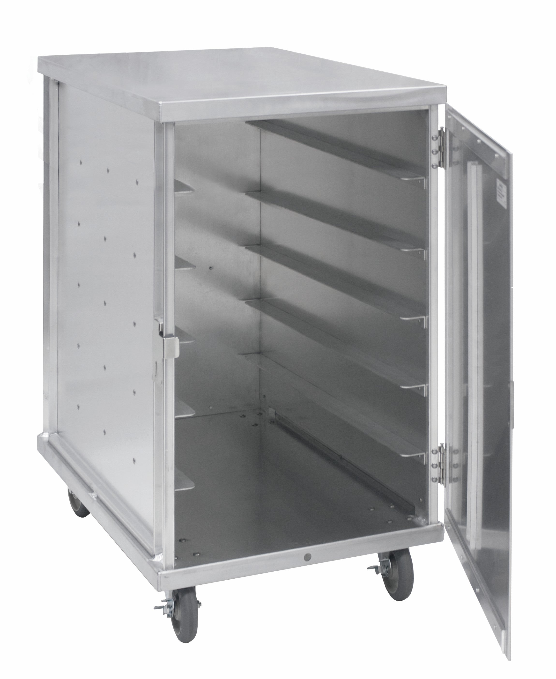 Aluminum 12 Tray Meal Delivery Cart