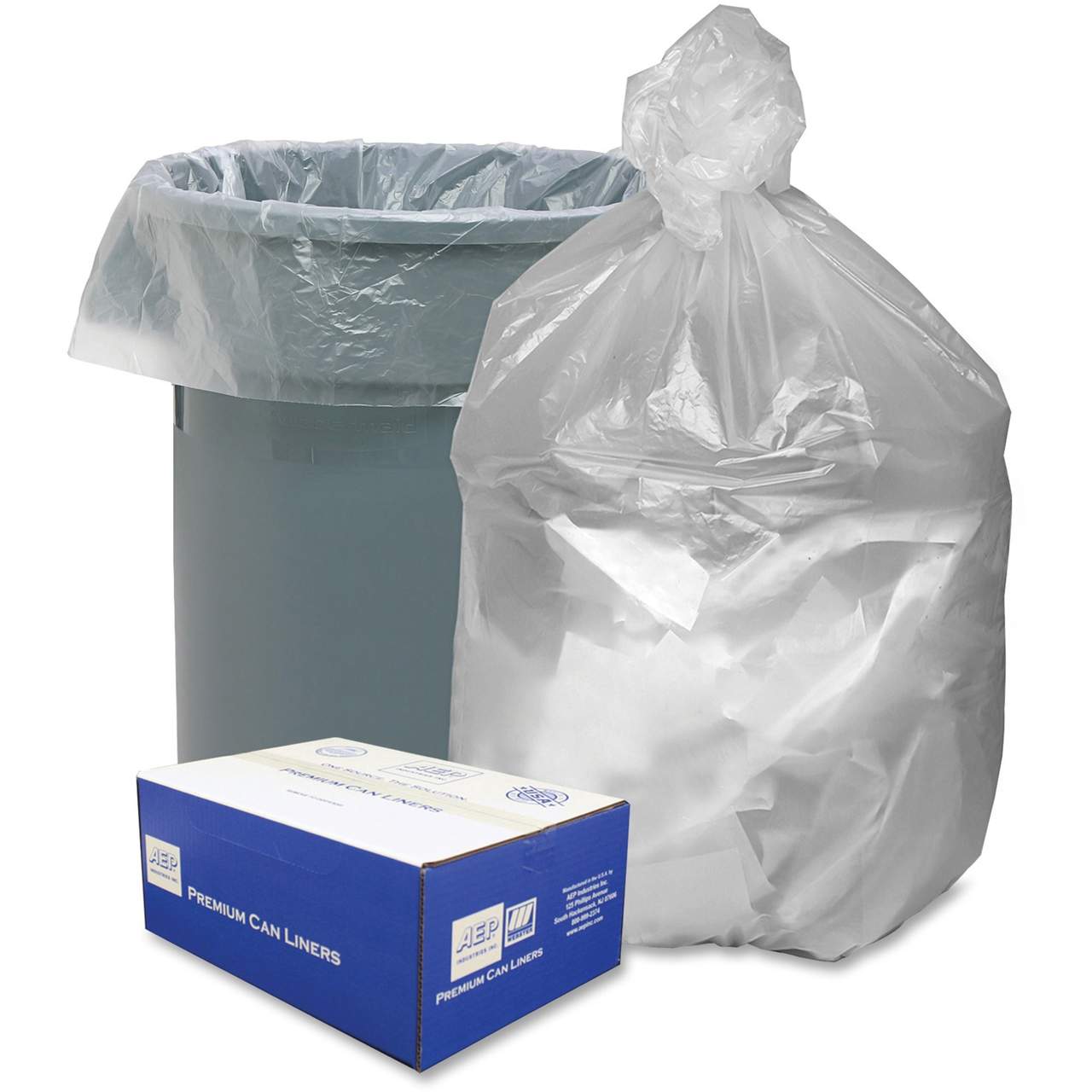 30" x 37" Clear Can Liners, 500/Case