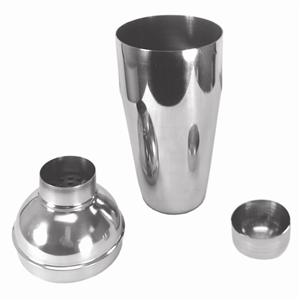 24 oz. 3-Piece Cocktail Shaker Set, Stainless Steel