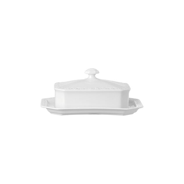 Maria Theresia Covered Butter Dish 8 1/4" x 5 3/4" x 3 1/2"H