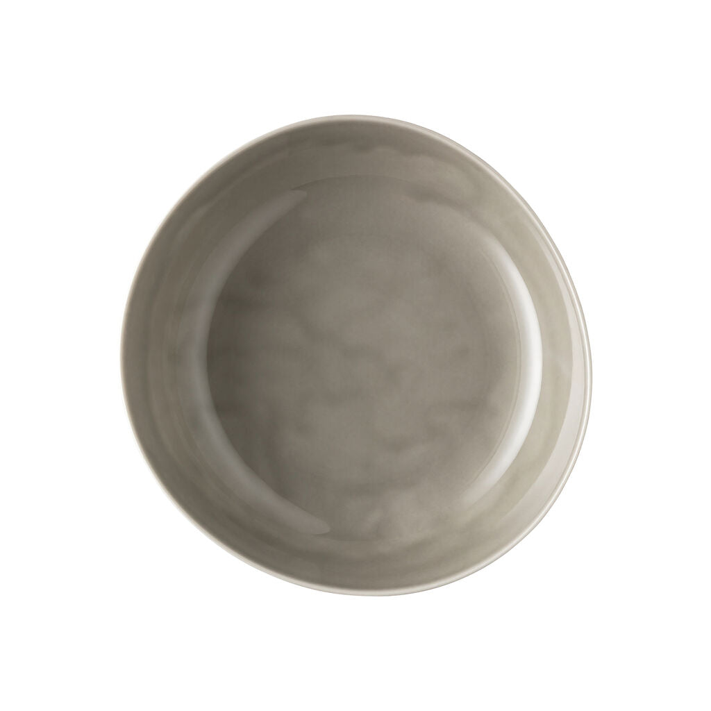 Plate, 45 oz., 9-7/8" x 9-1/2", round/free form, Junto, pearl grey