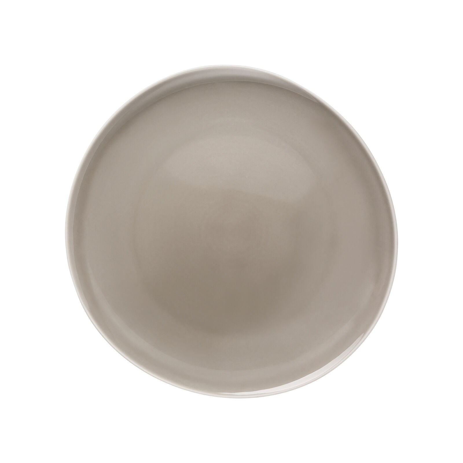 Plate, 10-1/2" dia., round/freeform, Junto, pearl grey