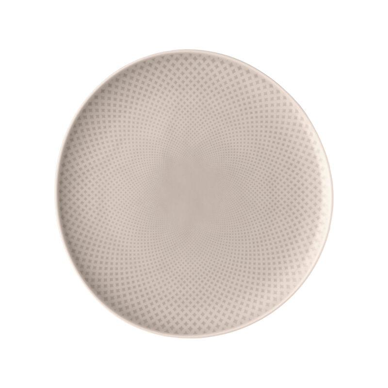 Plate, 10-5/8" x 10-1/4", round/free form, Junto, Soft Shell