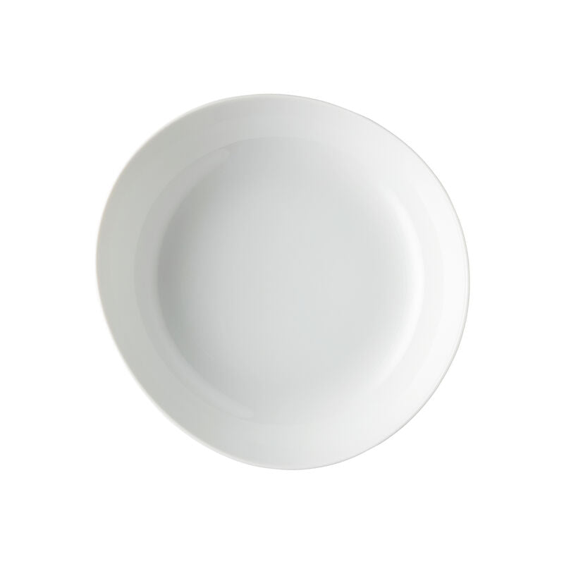 Plate, 45 oz., 9-7/8" x 9-1/2", round/free form, Junto, white
