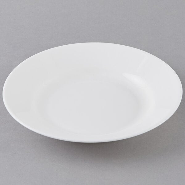 Restaurant White 9" Rim Soup Plate, 24/case