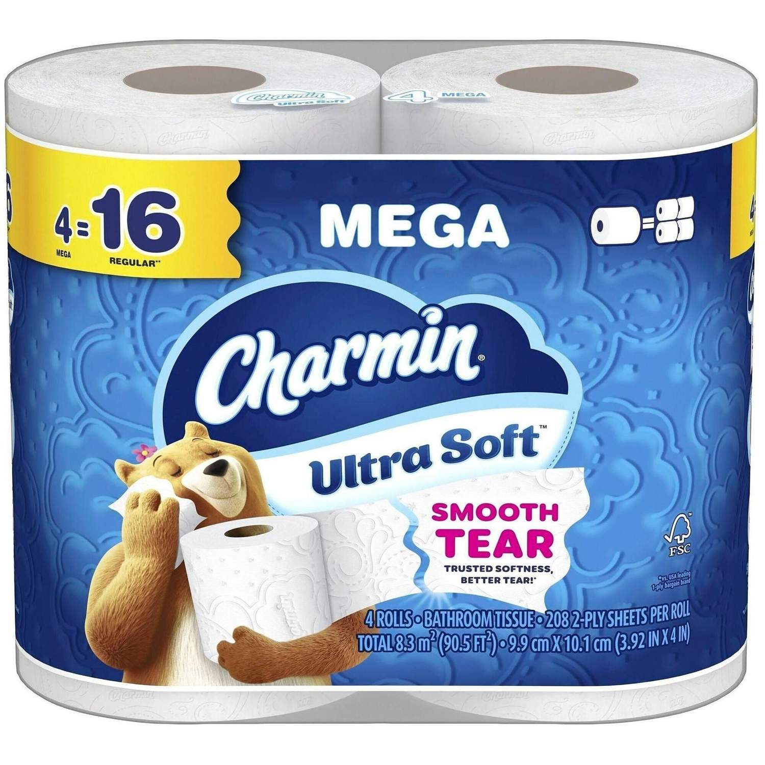Charmin Ultra Soft 2 Ply Mega, Toilet Paper