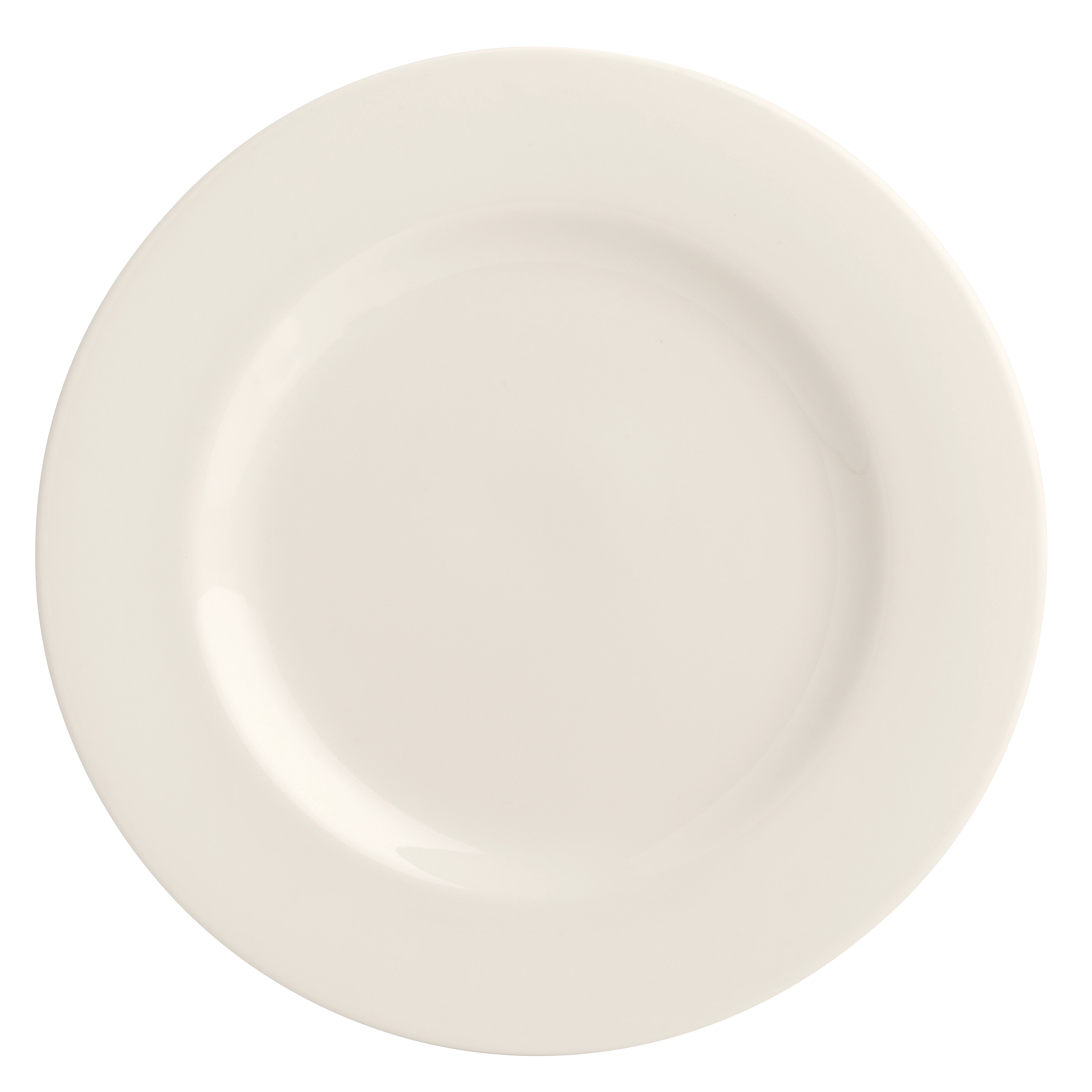 Rolled Edge Plate 12.25" Dia. Undecorated