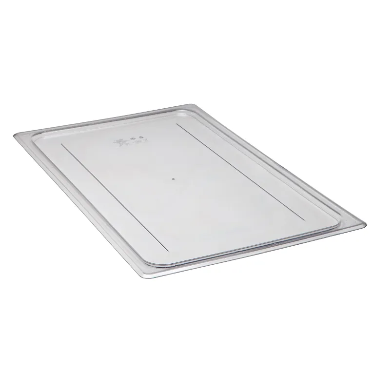 Camwear Full Size Flat Polycarbonate Food Pan Cover, Clear