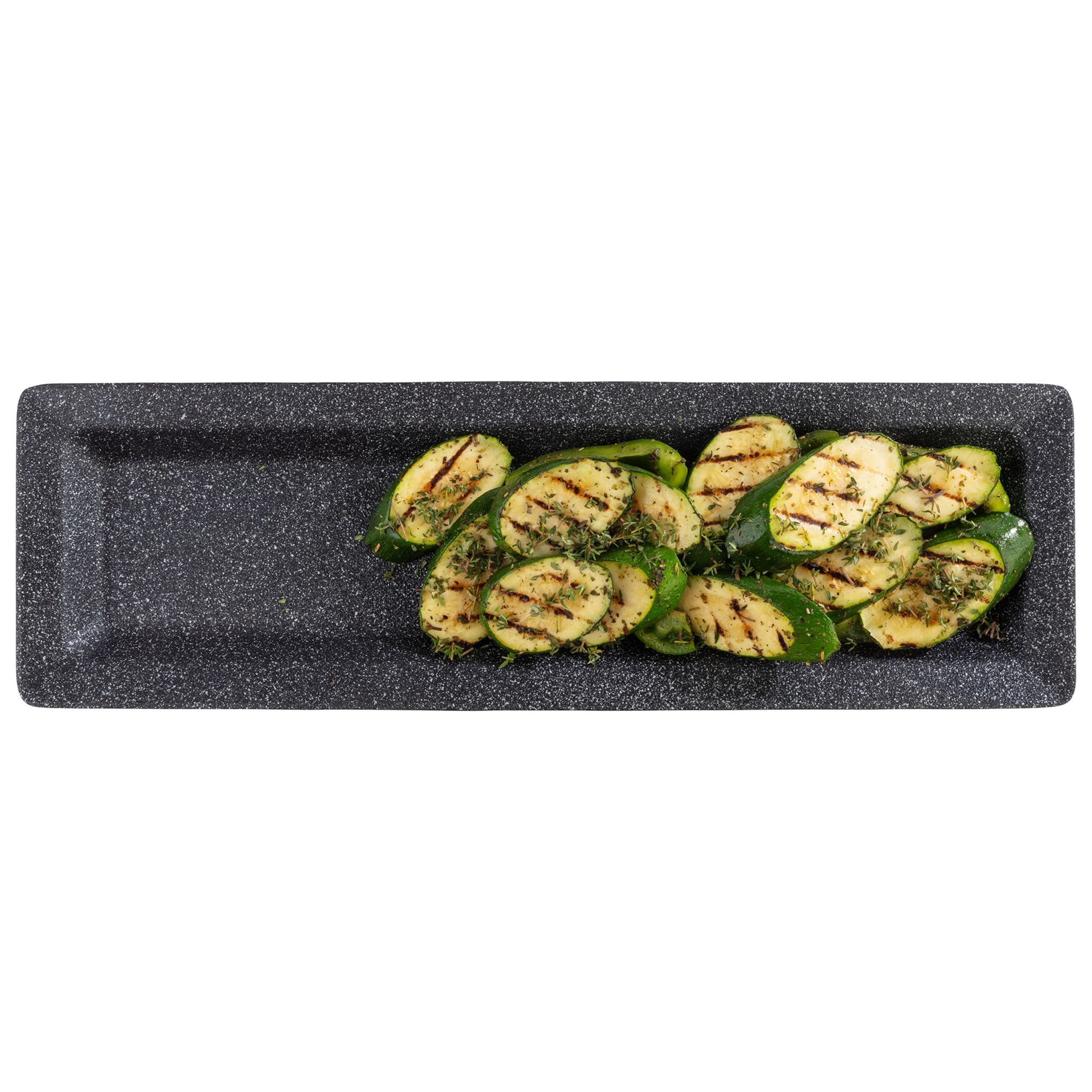APS Germany Frostfire 2/4 GN Dark Speckled Cast Aluminum Tray
