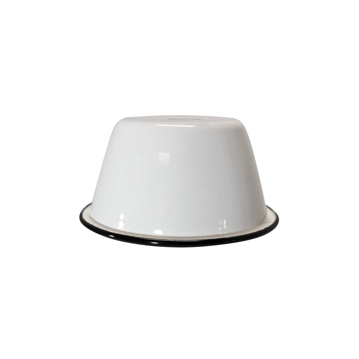 Enamelware Collection™ 14 oz. Round Bowl, White/Black