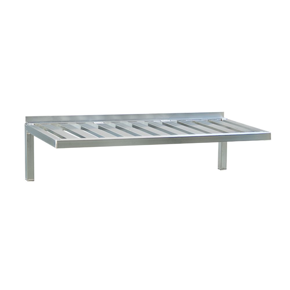 New Age Wall-Mounted T-Bar Shelf, 60" x 20", 500 lb Capacity