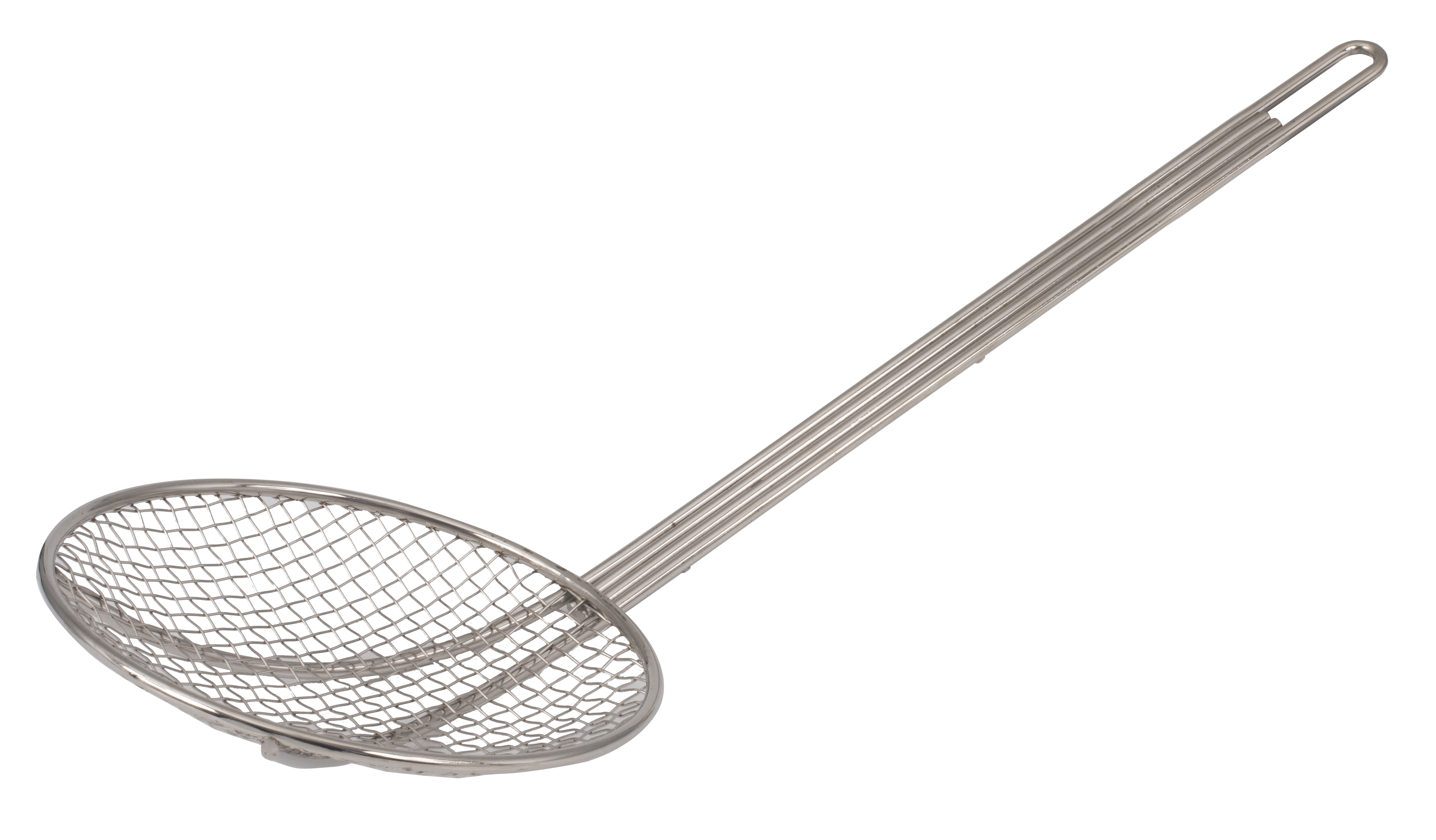 Skimmer, 7"D, Round, Plated Wire Mesh