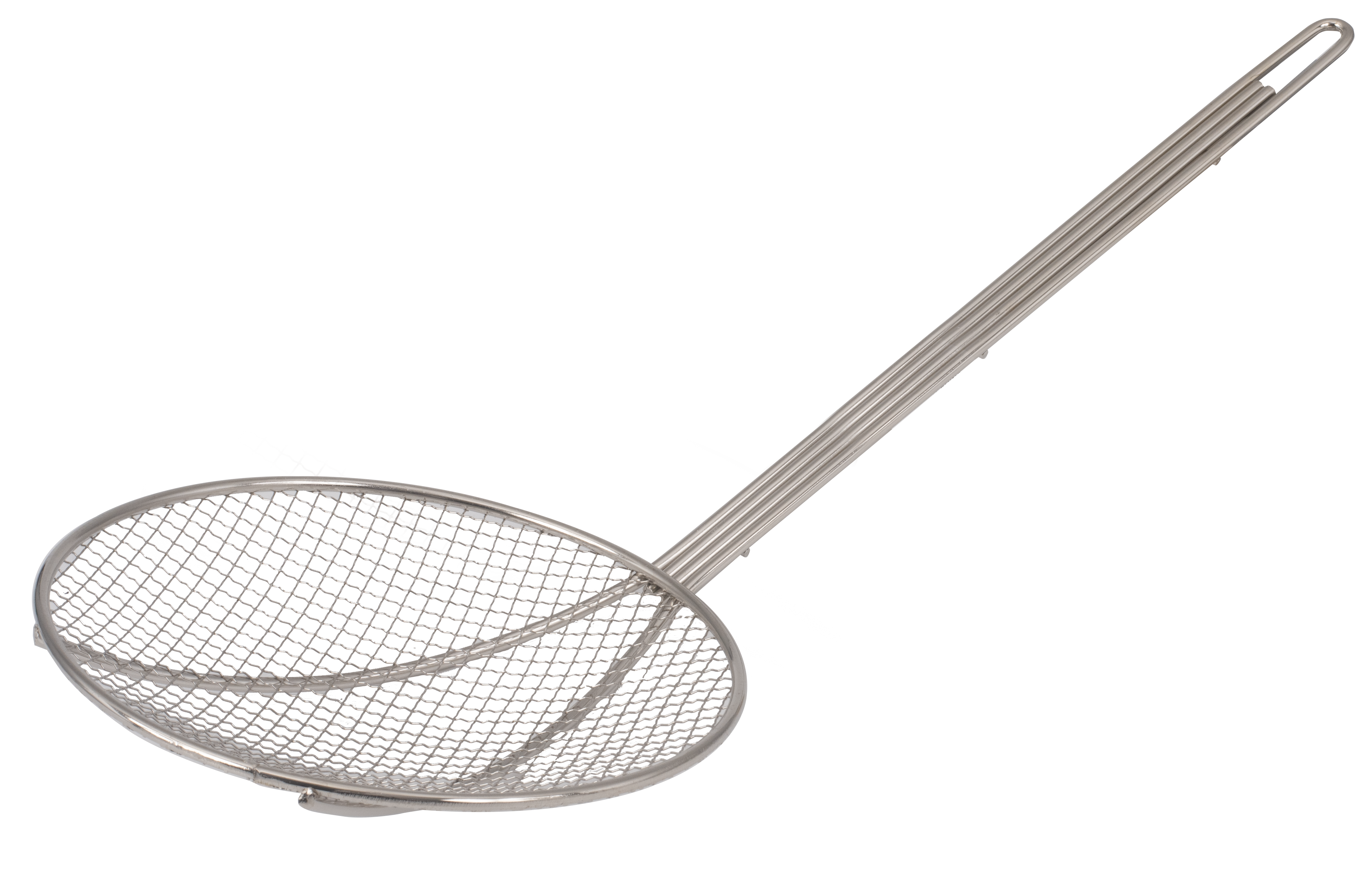 Skimmer, 8"D, Round, Plated Wire Mesh