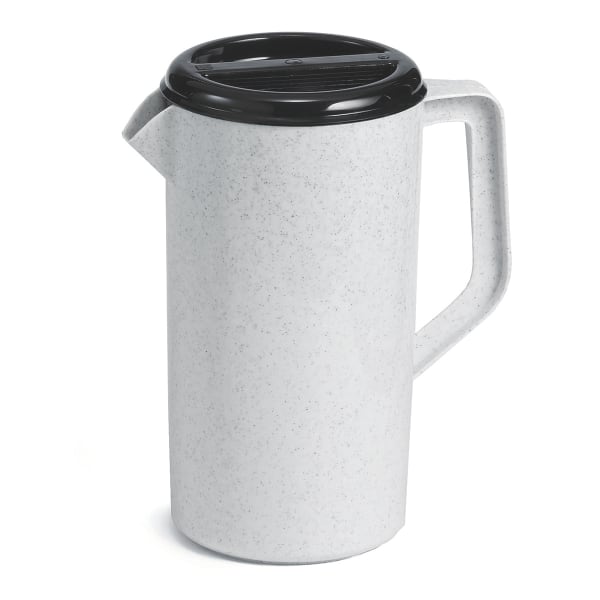 Pitcher, 2-1/2 qt., with black lid