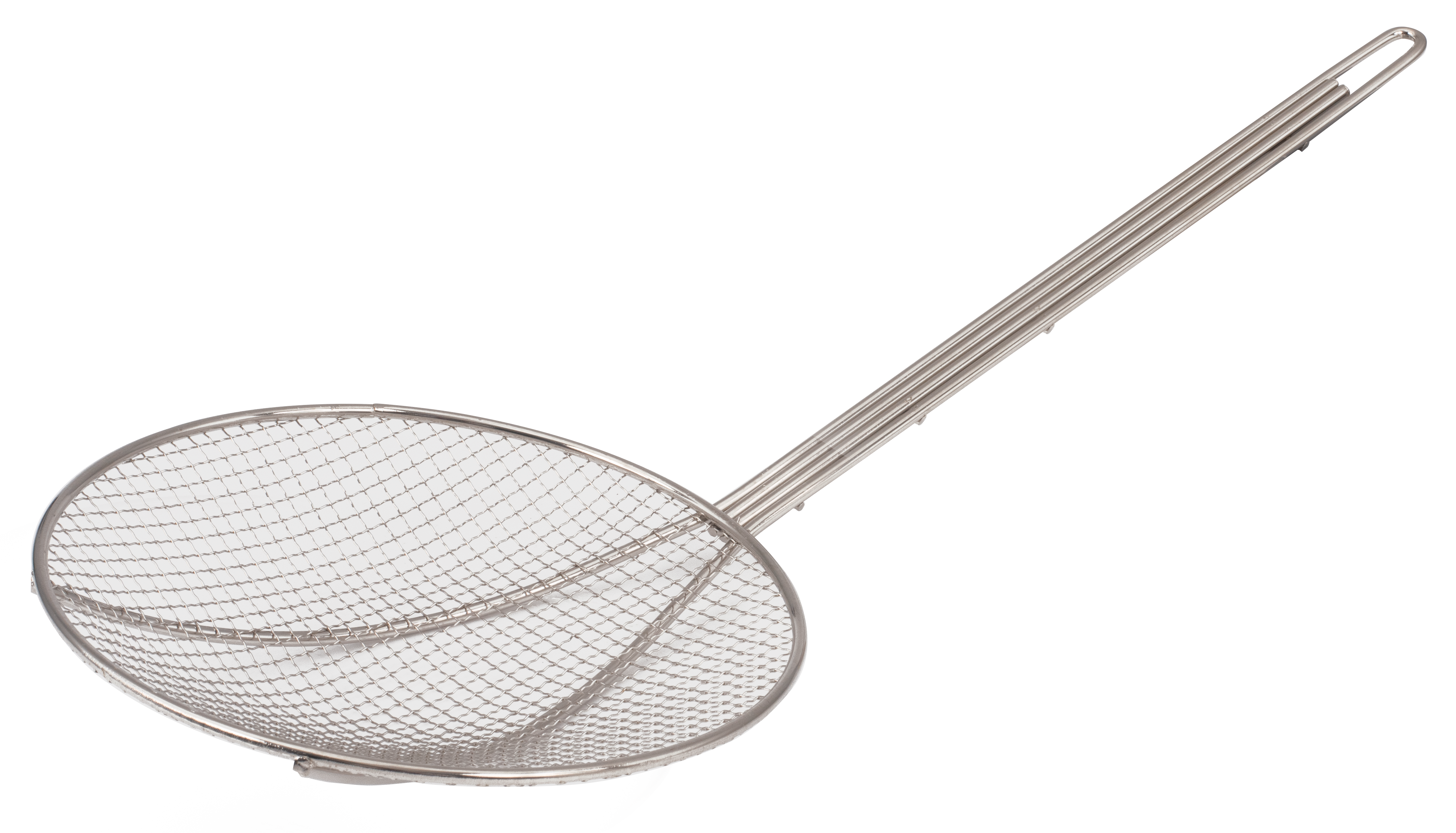 Skimmer, 9"D, Round, Plated Wire Mesh